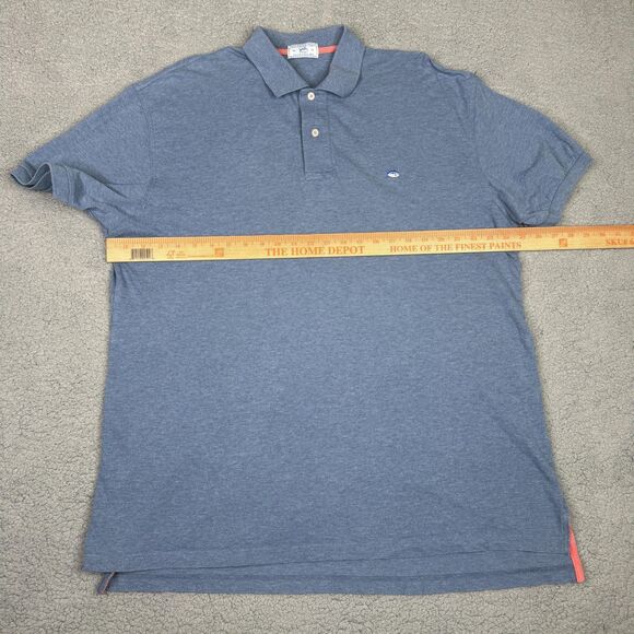 Southern Tide Shirt Mens XL Blue Pique Skipjack Polo Classic Short Sleeve Casual - Picture 5 of 10